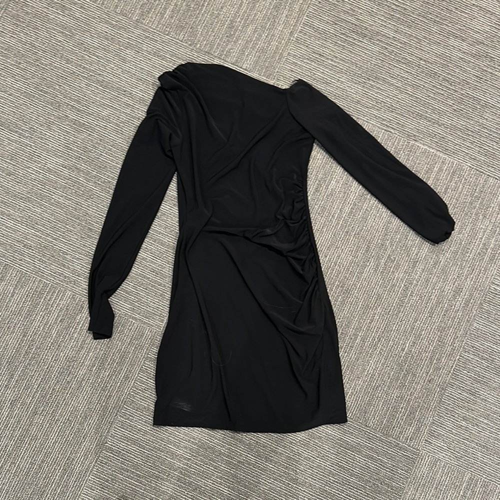 Elegant Black Long Sleeve Dress